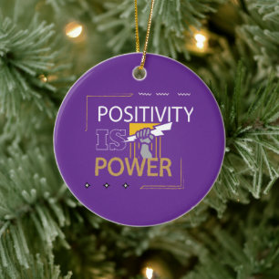Strong and Motivated Design Ceramic Ornament