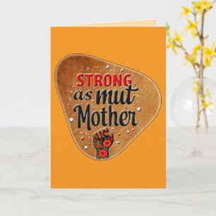Strong as a Mother – Vintage Feminine Badge Card