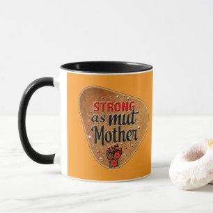 Strong as a Mother – Vintage Feminine Badge Mug