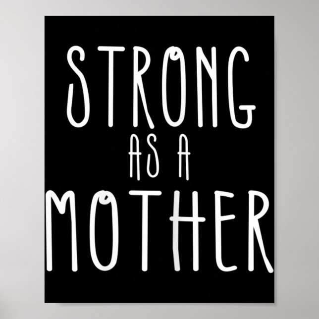 Strong as a Mother   Weightlifting Mum  Poster (Front)