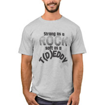 Strong as a Rock, Soft as a Teddy Funny Dad shirt