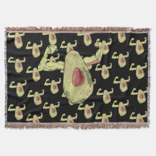 Strong avocado throw blanket