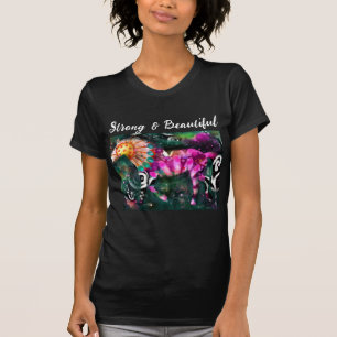 Strong Beautiful Abstract Whimsical Horse Painting T-Shirt
