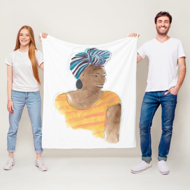 Strong & Beautiful Fleece Blanket (In Situ)