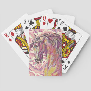 Strong Beautiful Horse Art Deco Style  Playing Cards