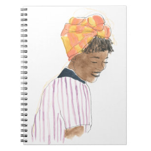 Strong & Beautiful Woman Smiling Notebook