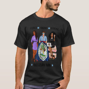 Strong Black Afro-Belizean Nan Nanny Grandma Beliz T-Shirt