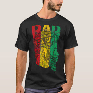 Strong Black Dad King African American T-Shirt