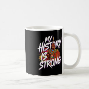 Strong Black History Month Afro American Warrior Coffee Mug