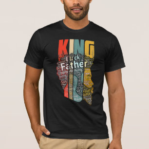 Strong Black King African American Natural Afro Fa T-Shirt