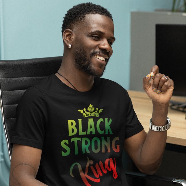 Strong Black King T-Shirt (Creator Uploaded)