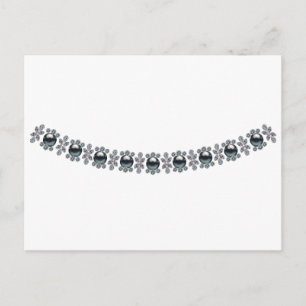 Strong Black Pearls Postcard
