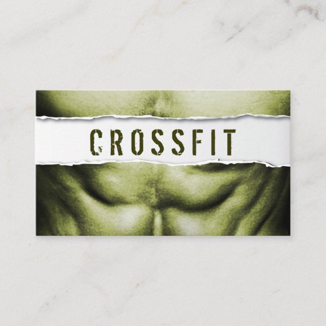 Strong Body Crossfit Trainer Business Card (Front)