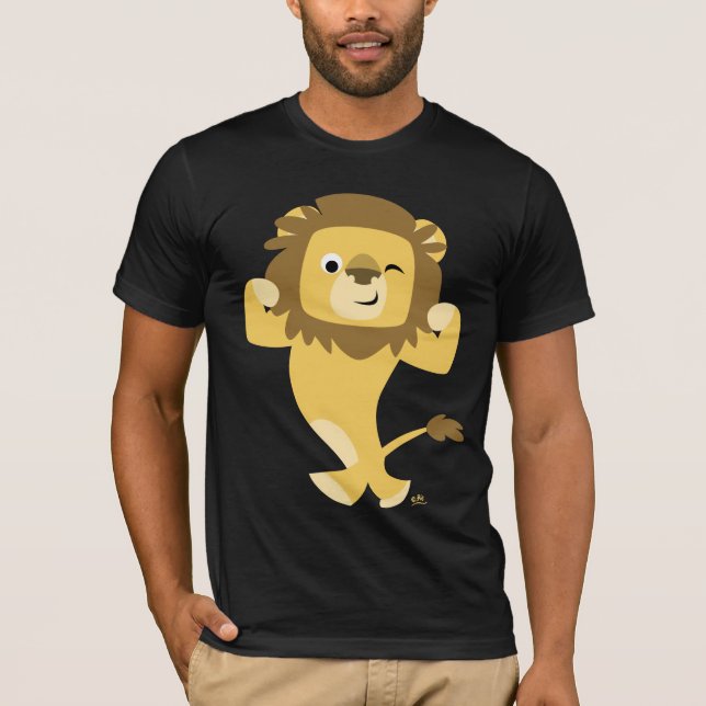 Strong Cartoon Lion T-shirt (Front)