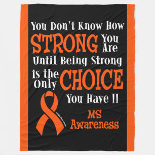 Strong/Choice...MS Fleece Blanket