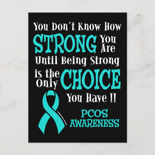 Strong/Choice...PCOS Postcard (Front)