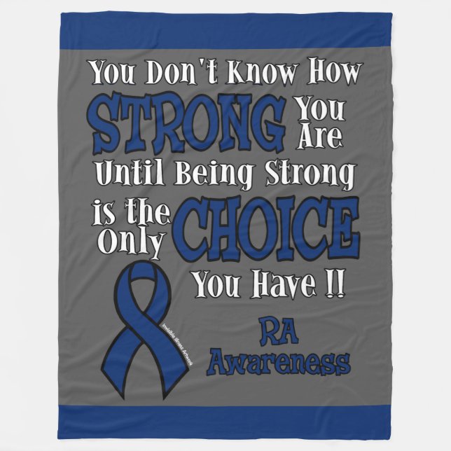 Strong/Choice ...RA Fleece Blanket (Front)