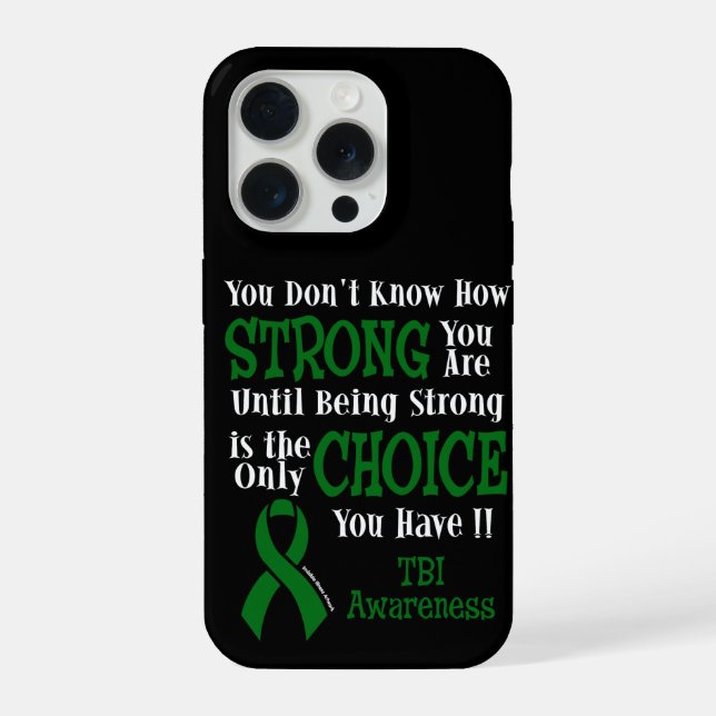 Strong/Choice...TBI iPhone Case (Back)