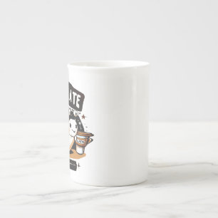 Strong Coffee For Late Person Bone China Mug