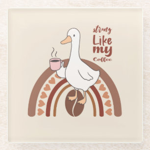 Strong Coffee Glass Coaster