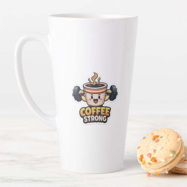 Strong Coffee Latte Mug (In Situ)