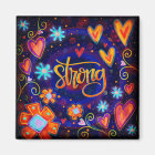 Strong Colourful Hearts Whimsical Trendy Inspiring