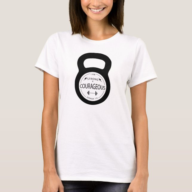 Strong & Courageous Fitness Workout Top (Front)