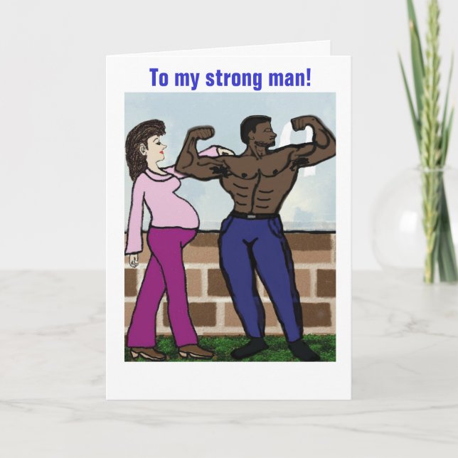 Strong dad card (Front)