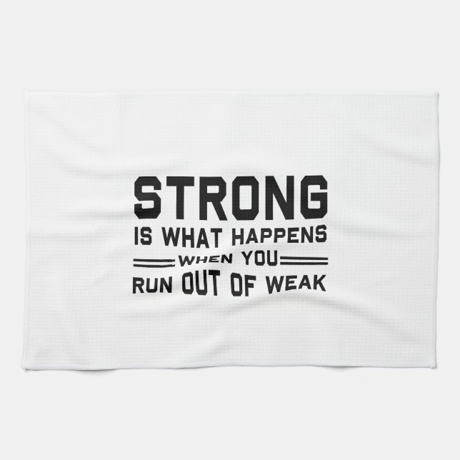 Strong Defined Tea Towel (Horizontal)