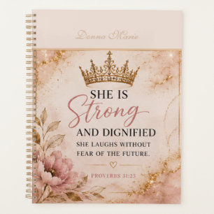 Strong & Dignified Proverbs 31:25 Inspirational Planner