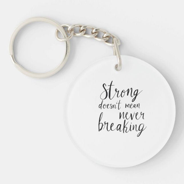 Strong doesn't mean never breaking key ring (Front)