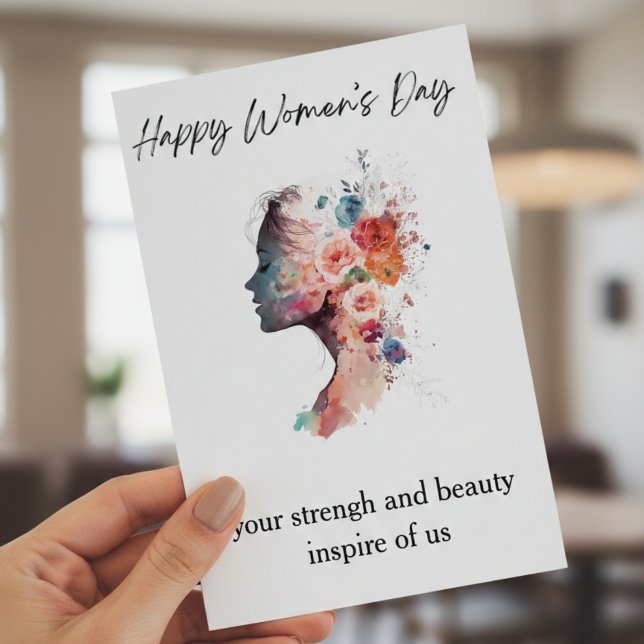 Strong Empowered Queen International Women’s Day  Holiday Card (Creator Uploaded)