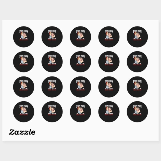 Strong Enough To Be A Medical Assistant Classic Round Sticker (Sheet)