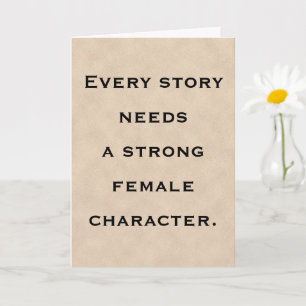 Strong Female Character Role Model Mother's Day Card
