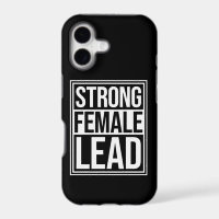 Strong Female Lead Feminist Empowerment Quote Logo