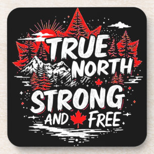 Strong Free True North Coaster