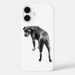 Strong Gaze in Monochrome Detail iPhone 16 Case