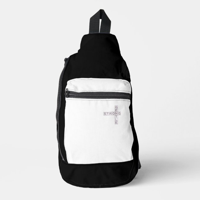 STRONG&GENTLE White Sling Bag (Front)