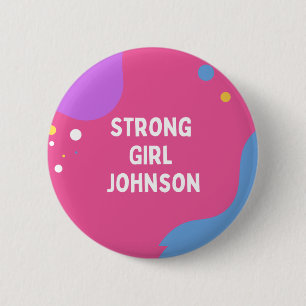 Strong Girl Johnson Button