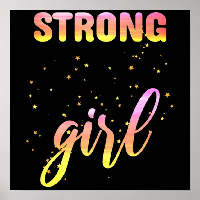 Strong Girl Pastel Star Poster (Front)