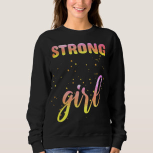Strong Girl Pastel Star Sweatshirt