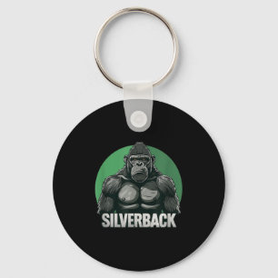 Strong Gorilla Silverback For Monkey Lovers  Key Ring