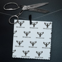 Strong Guy Bodybuilder with own text on any colour