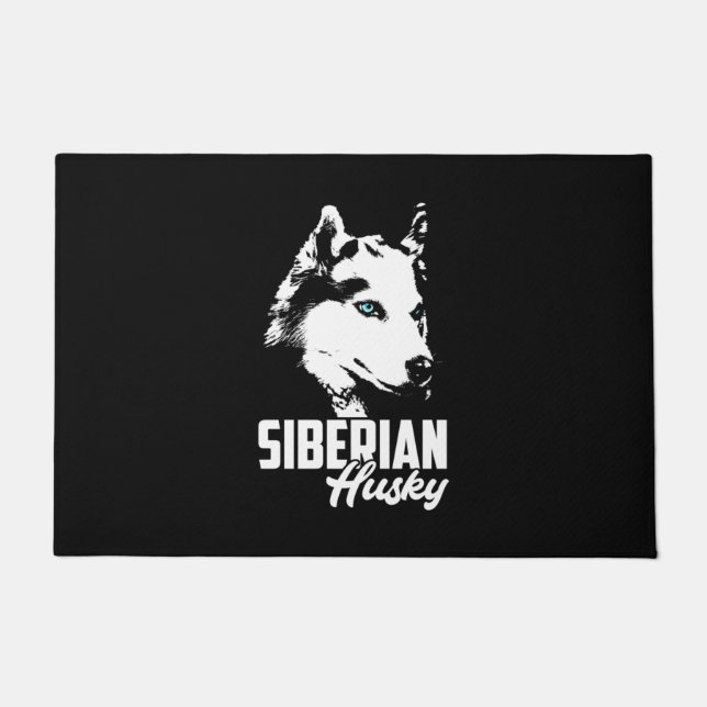 Strong Husky Siberian Doormat (Front)
