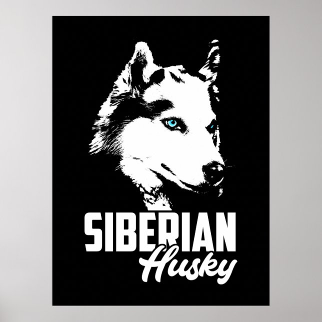 Strong Husky Siberian Poster (Front)