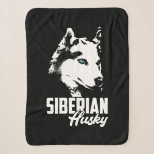 Strong Husky Siberian Sherpa Blanket