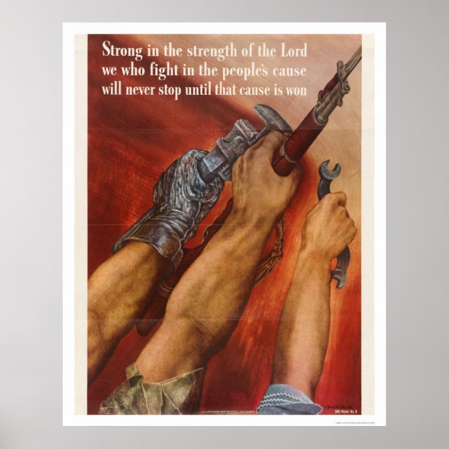 Strong in the Strength of the Lord Poster (Front)