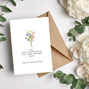 Strong Independent Womean Mother's Day Card