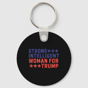 Strong Intelligent Woman For Trump Girl Mega Patri Key Ring