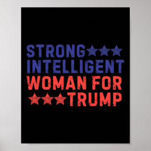 Strong Intelligent Woman For Trump Girl Mega Patri Poster